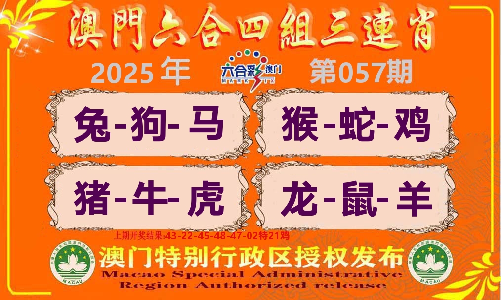 六合三连肖 第57期