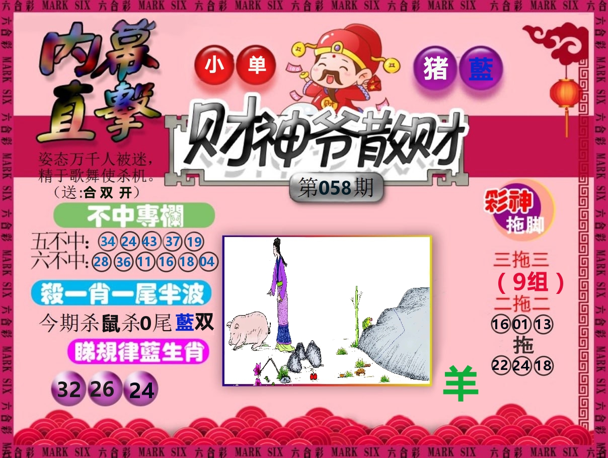 财神爷散财 第58期
