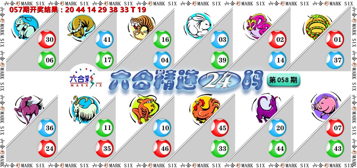 六合精选24码 第58期