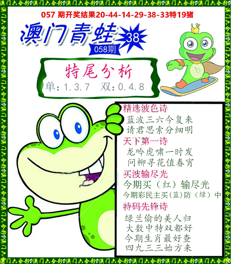 青蛙系列38 第58期