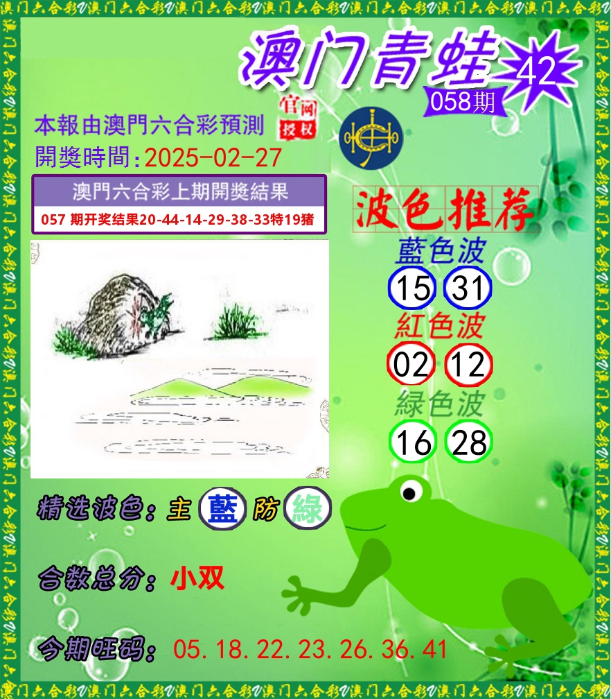 青蛙系列42 第58期
