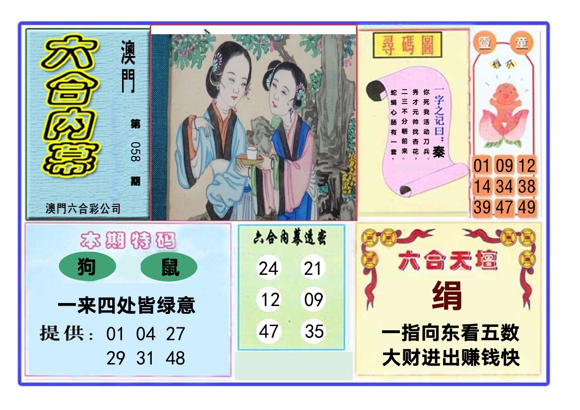 六合内幕 第58期