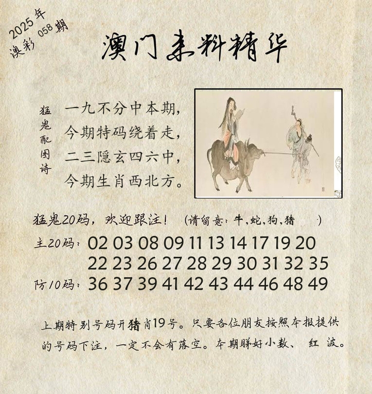 精华来料 第58期
