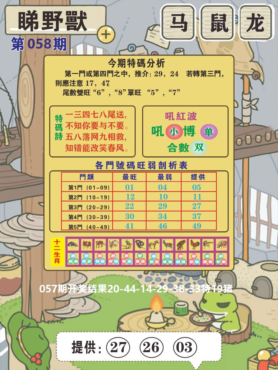 澳门彩先知B 第58期