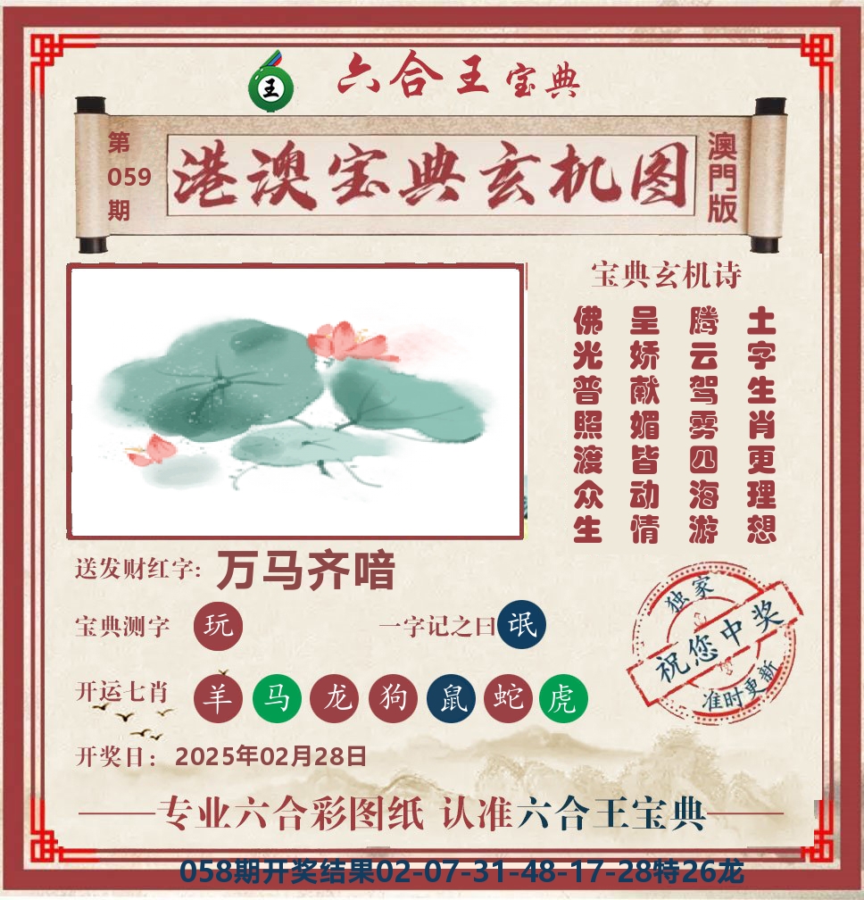 六合王宝典玄机 第59期