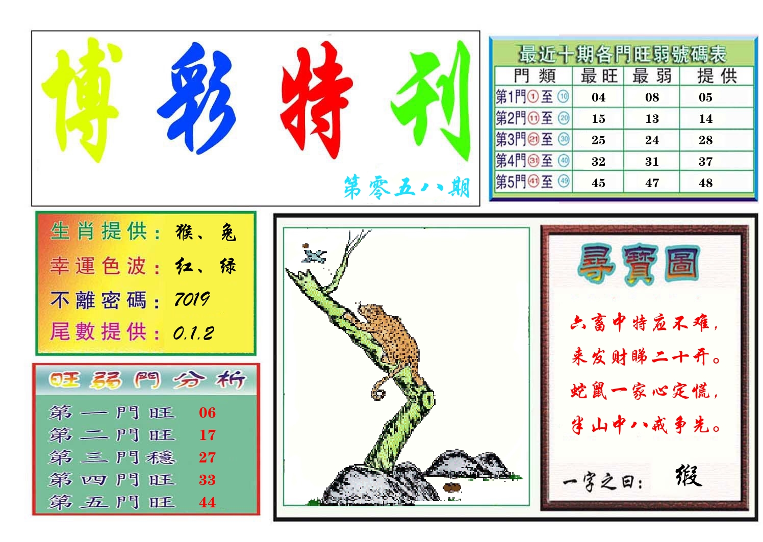 博彩特刊 第59期