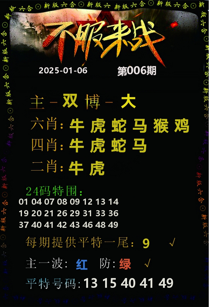不服来战 第6期
