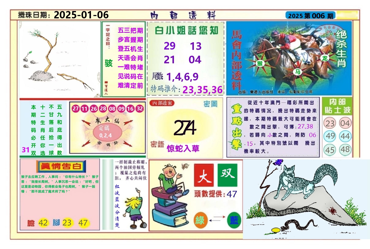 澳门内部透料A 第6期
