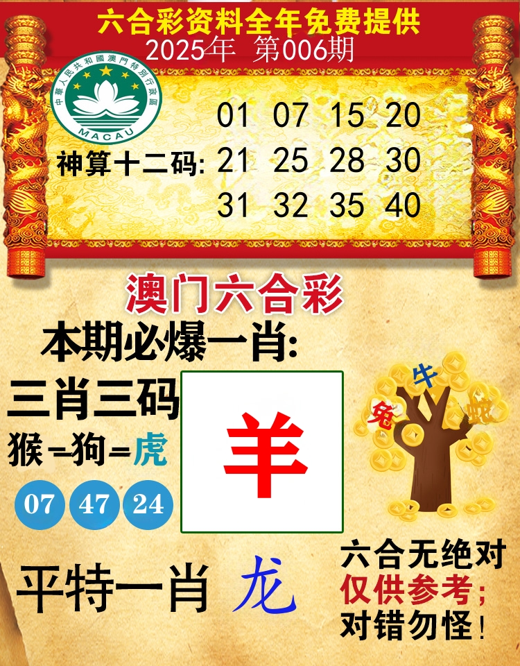 澳门必爆 第6期