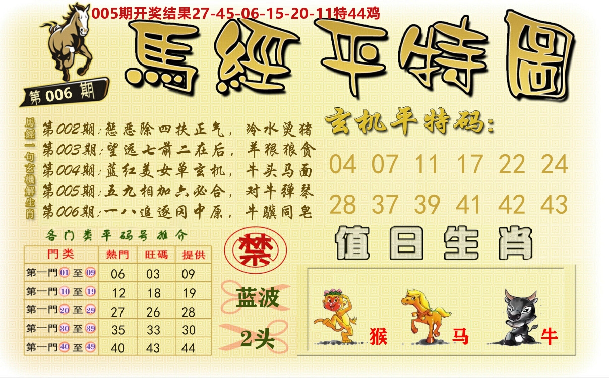 澳门平特图 第6期