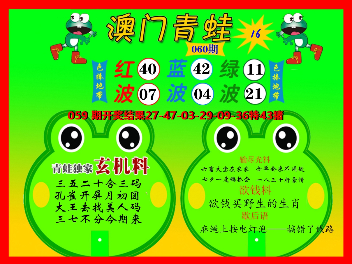 青蛙系列16 第60期