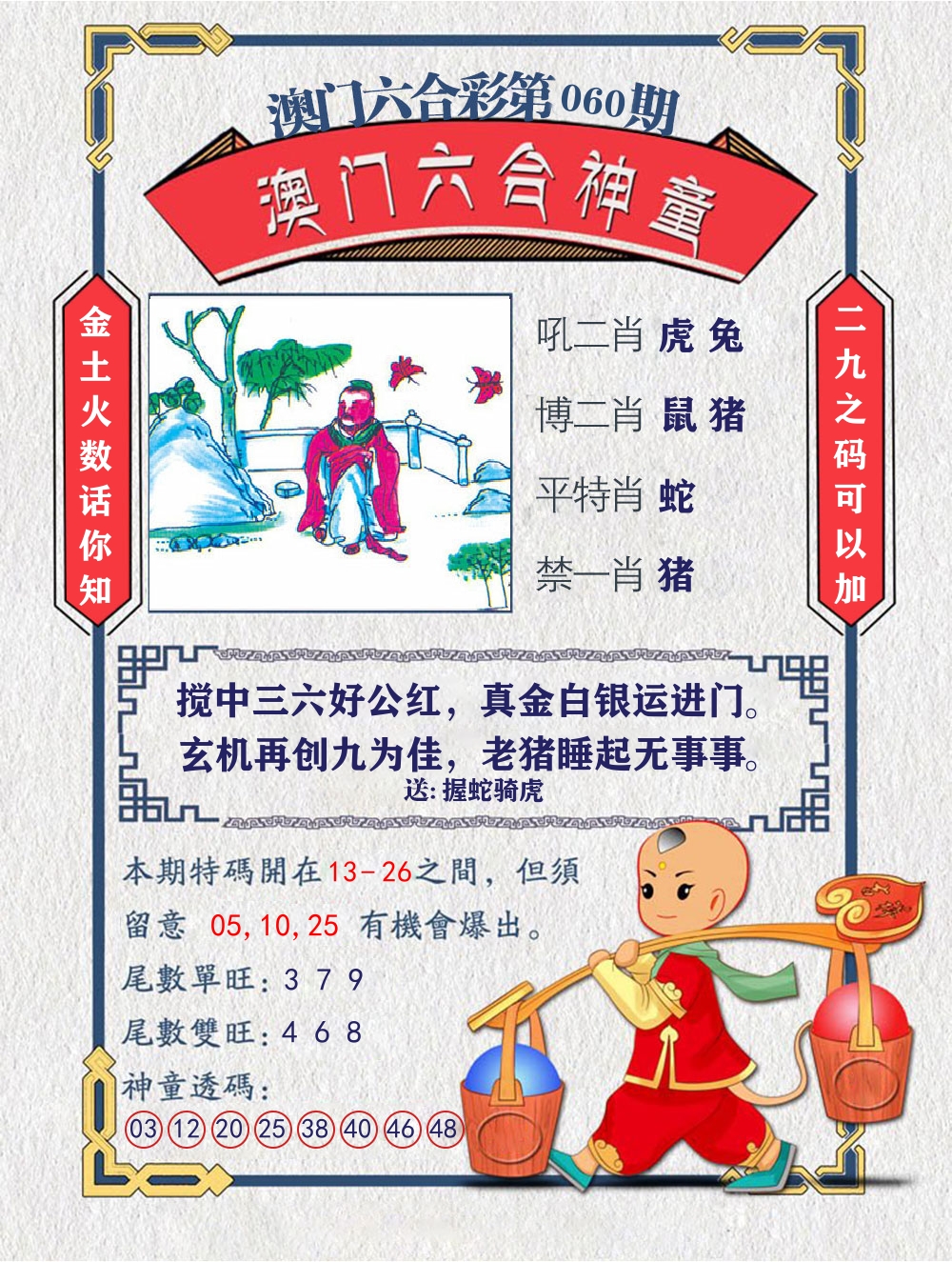 六合神童 第60期