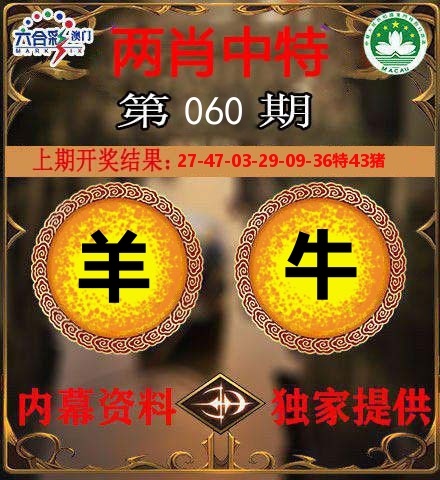 两肖中特 第60期