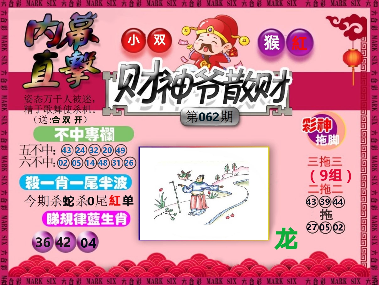 财神爷散财 第62期