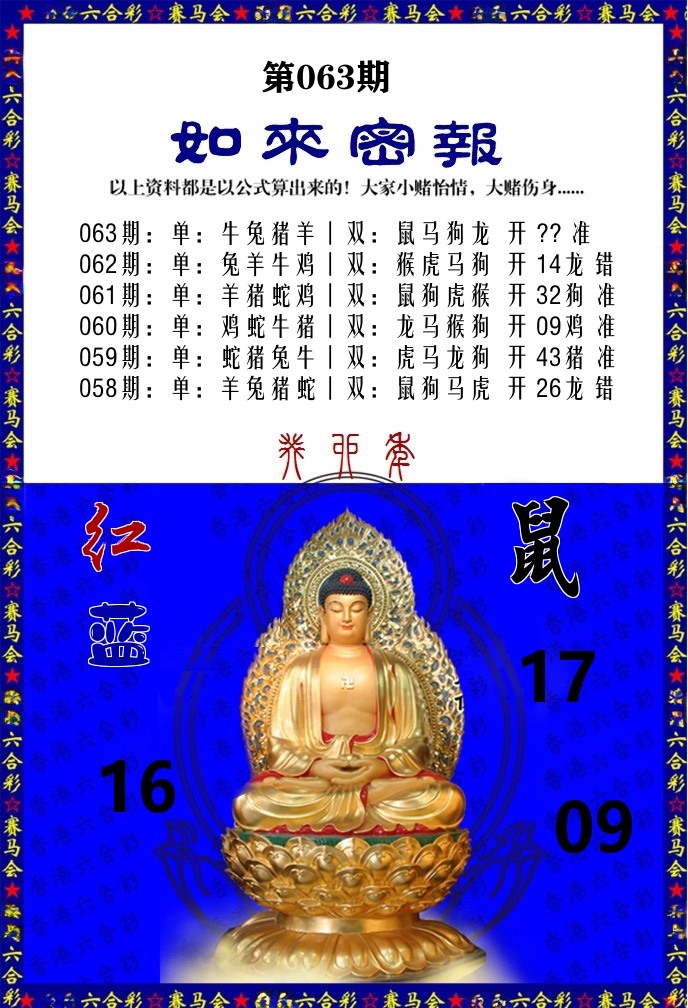 如来密报 第63期