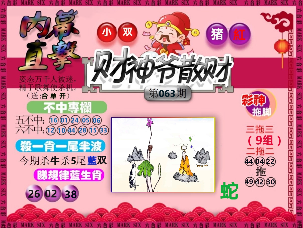 财神爷散财 第63期