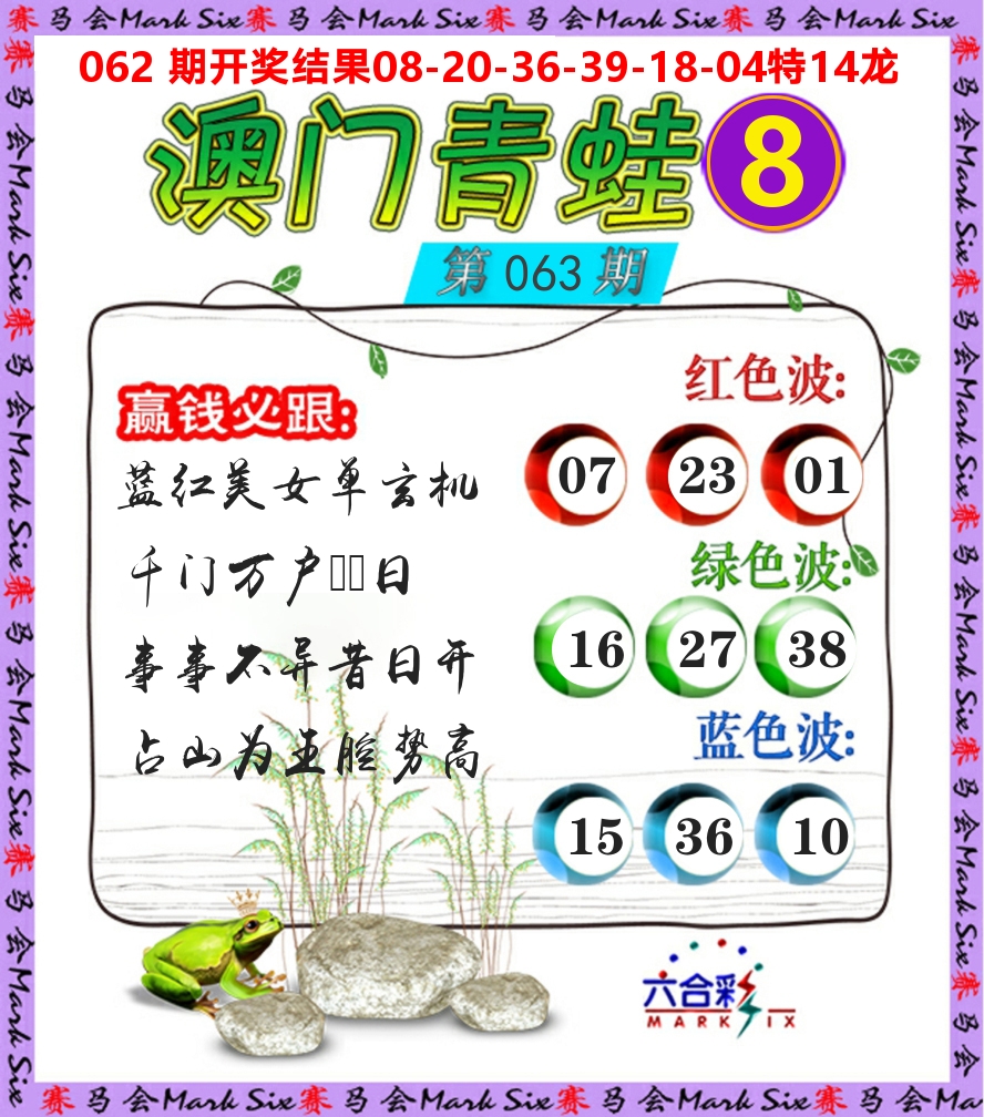 青蛙系列8 第63期