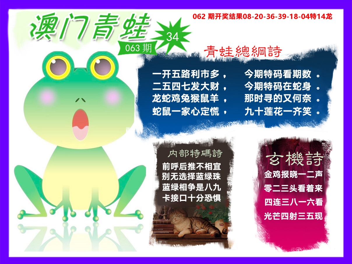 青蛙系列34 第63期