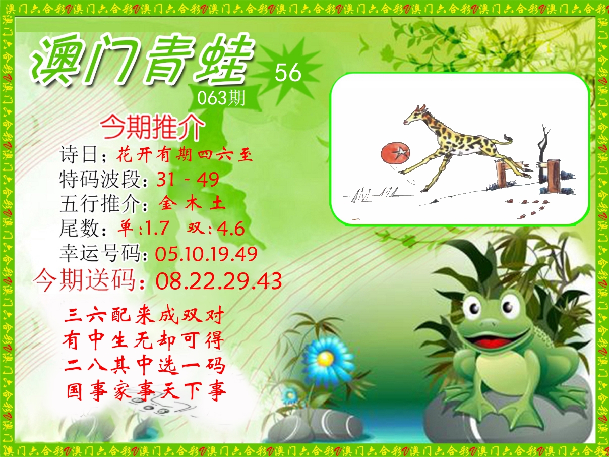 青蛙系列56 第63期
