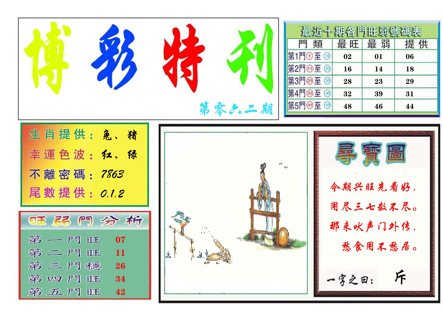博彩特刊 第63期
