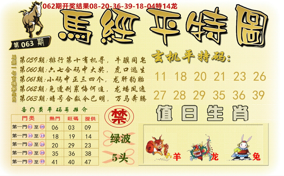 澳门平特图 第63期