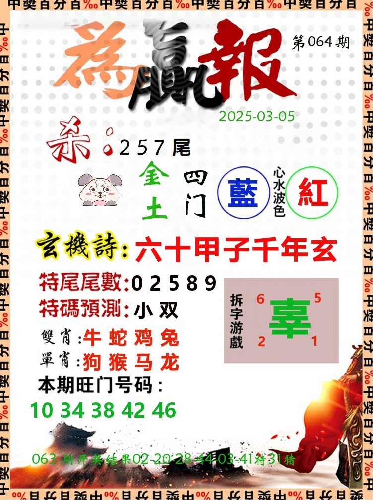 为赢报 第64期