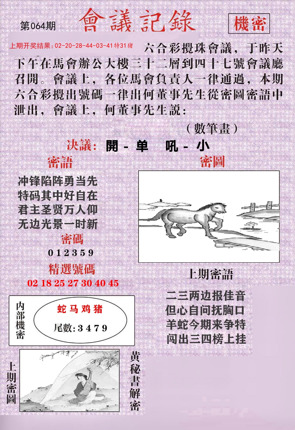 会议记录 第64期