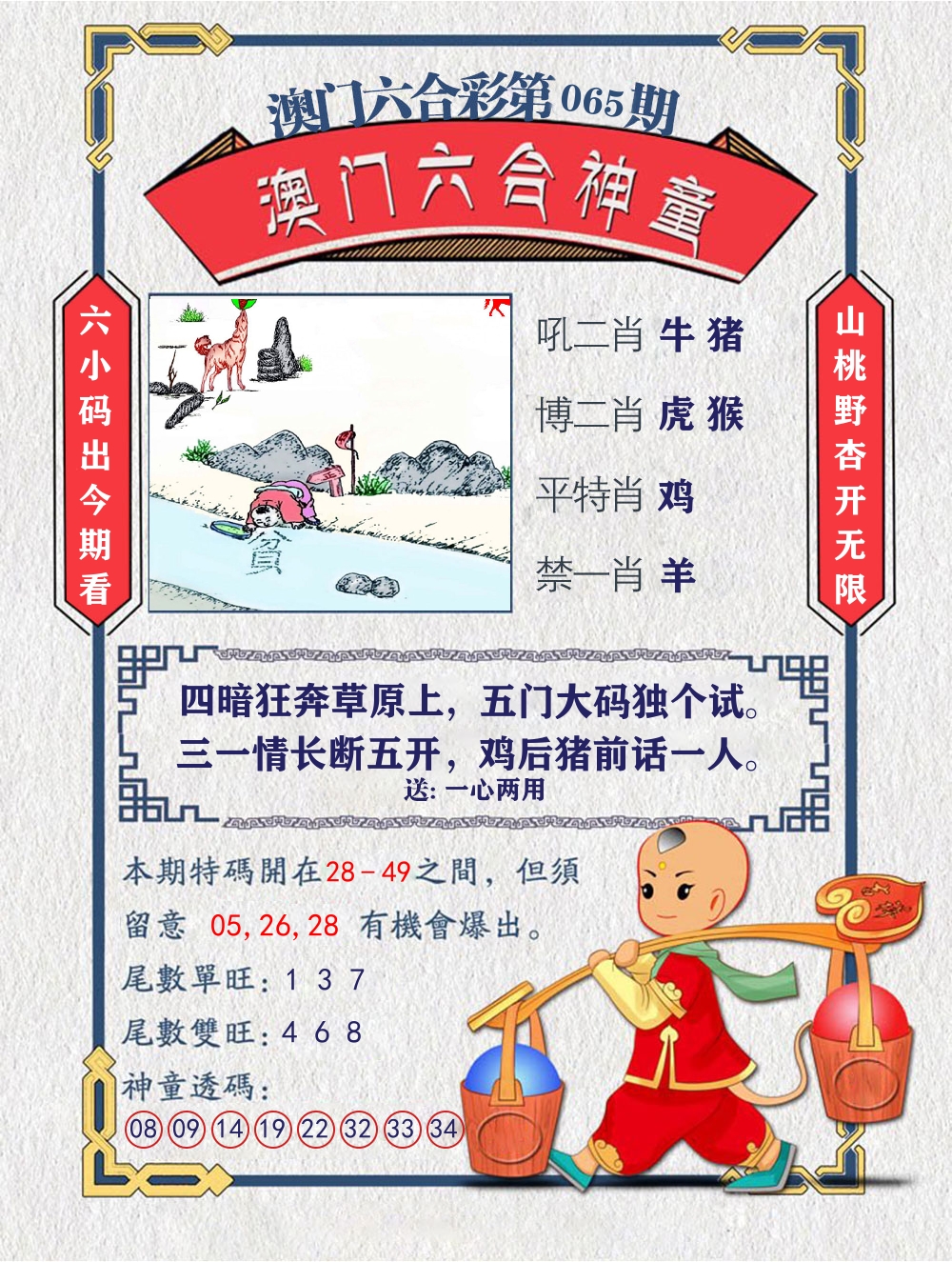 六合神童 第65期