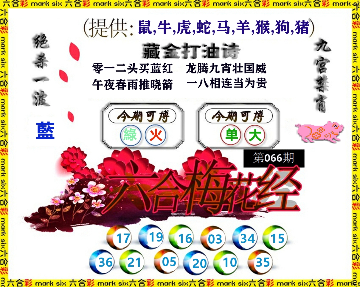 六合梅花经 第66期