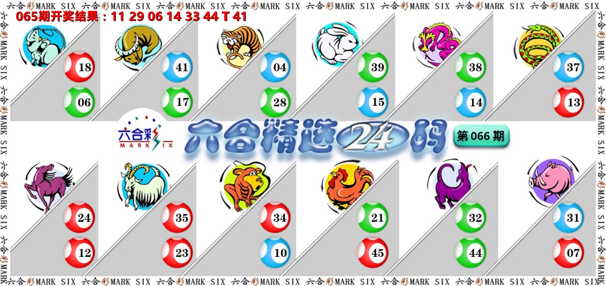 六合精选24码 第66期