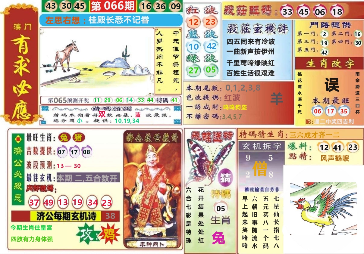 澳门有求必应 第66期