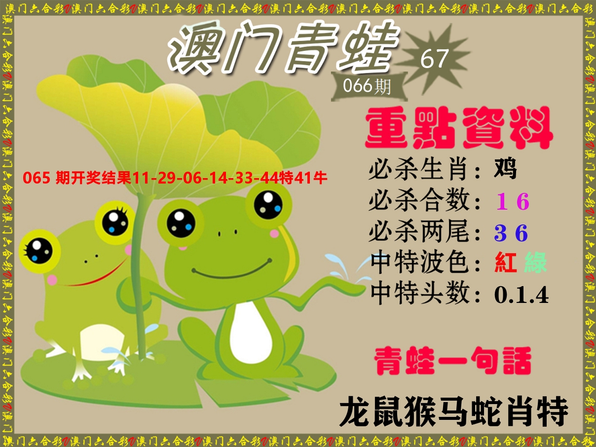 青蛙系列67 第66期