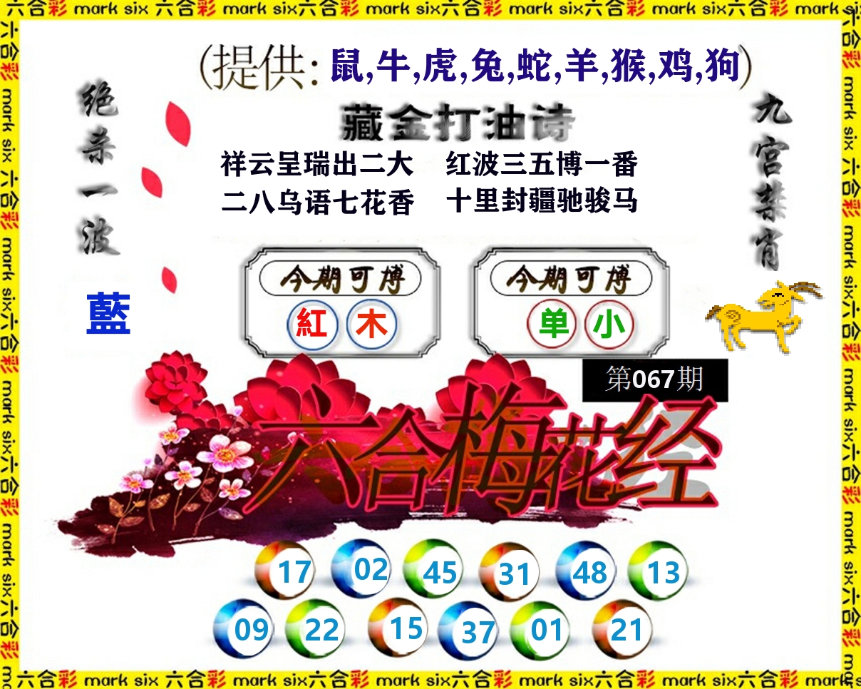 六合梅花经 第67期
