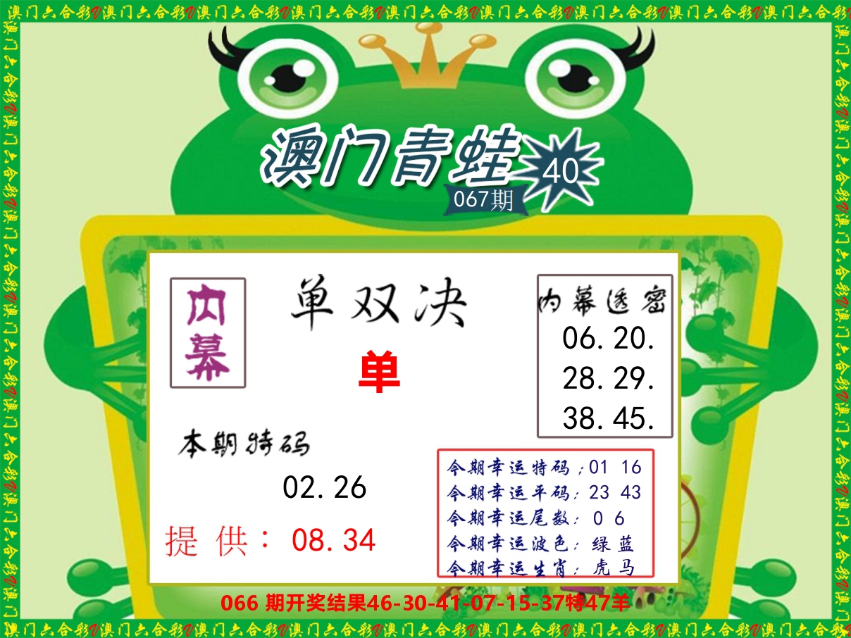 青蛙系列50 第67期
