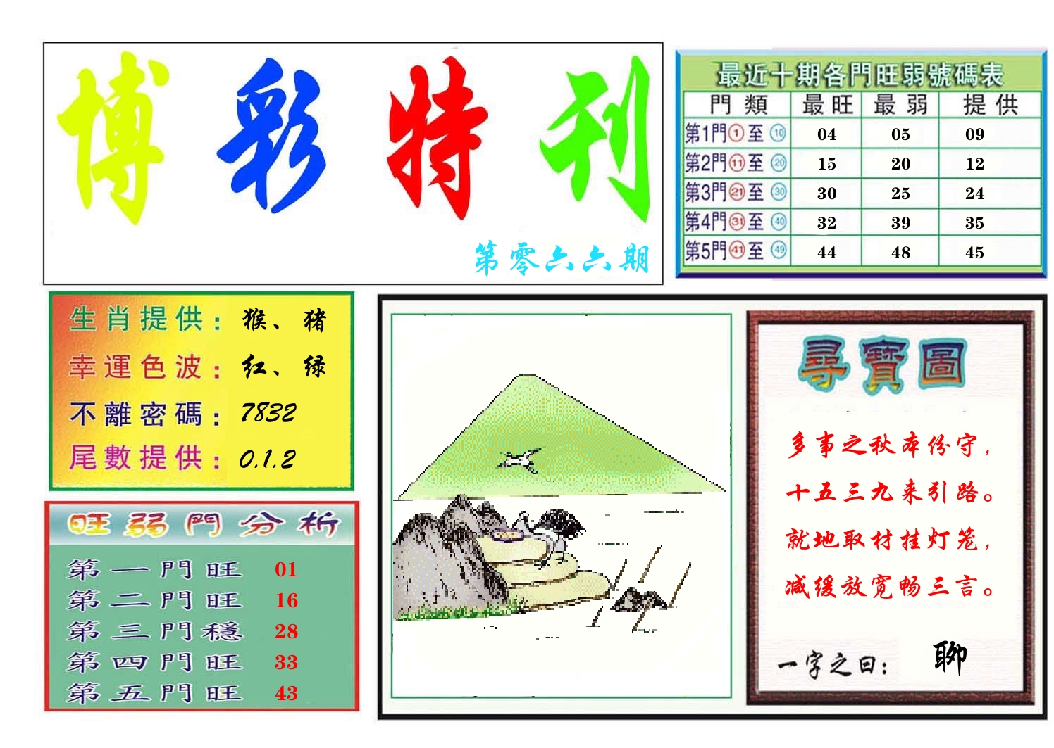 博彩特刊 第67期