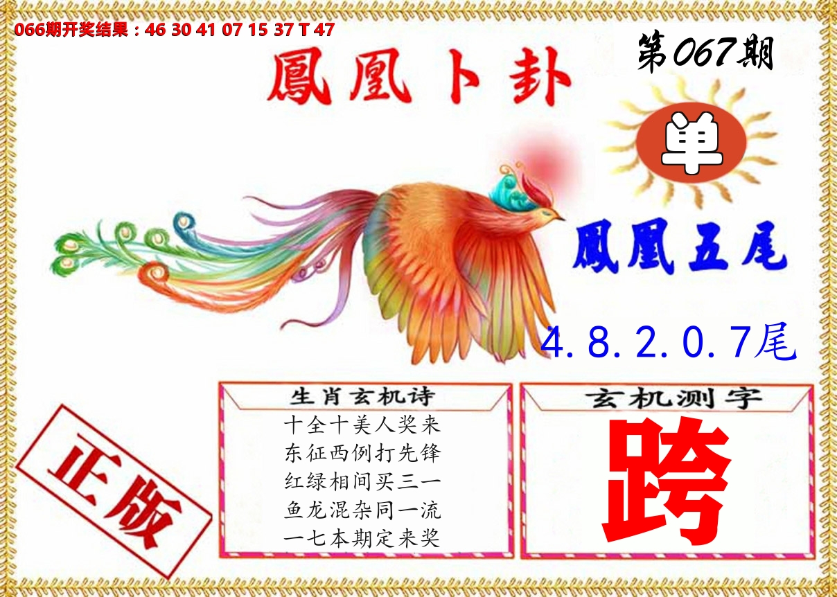 凤凰卜挂 第67期