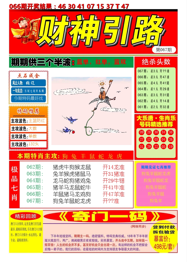 财神引路 第67期