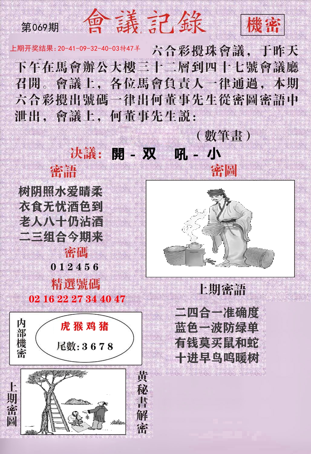 会议记录 第69期