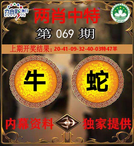 两肖中特 第69期