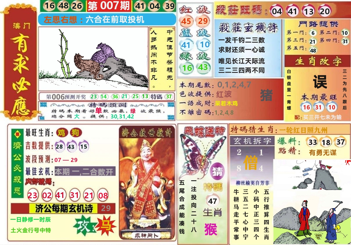澳门有求必应 第7期