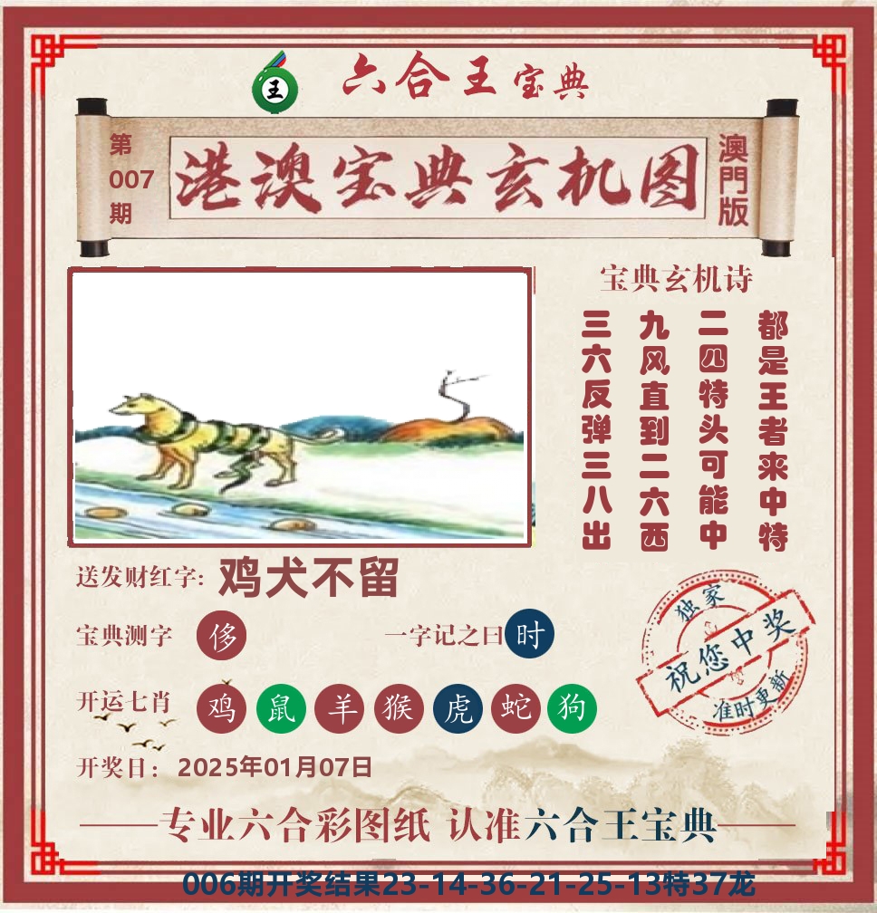 六合王宝典玄机 第7期