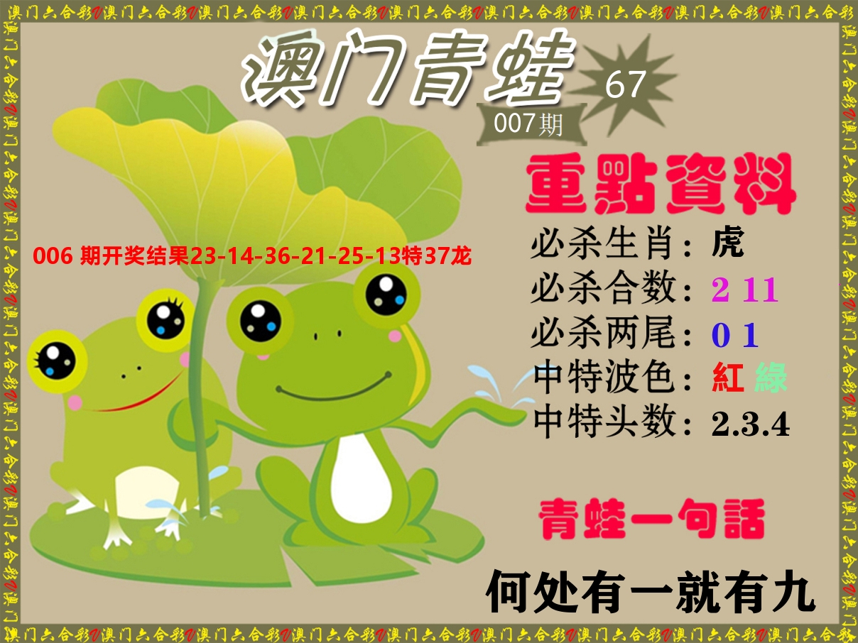 青蛙系列67 第7期