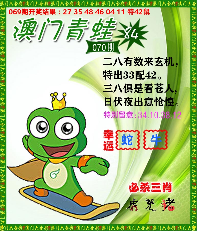 青蛙系列84 第70期