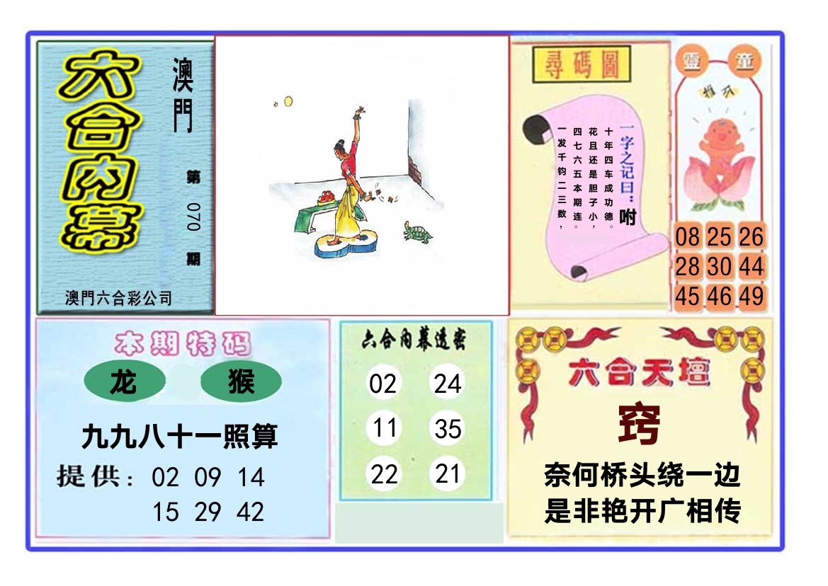 六合内幕 第70期