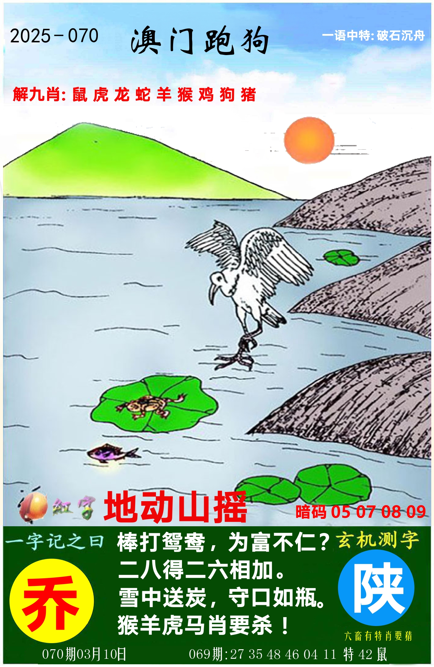 澳门跑狗图 第70期