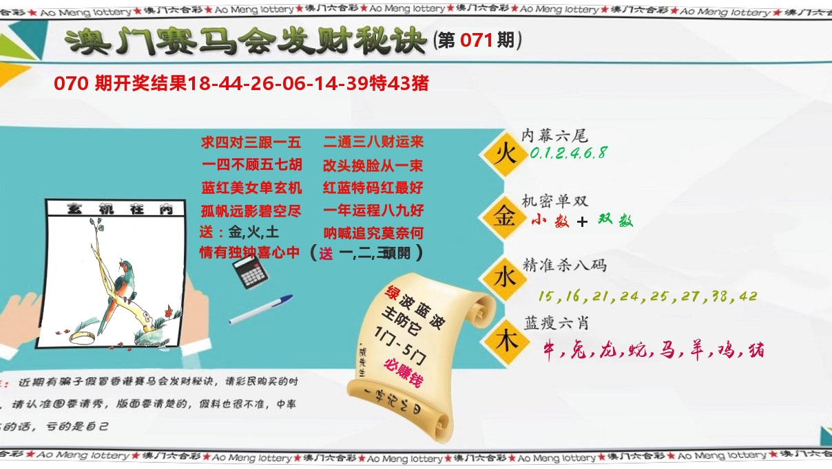 发财秘诀 第71期