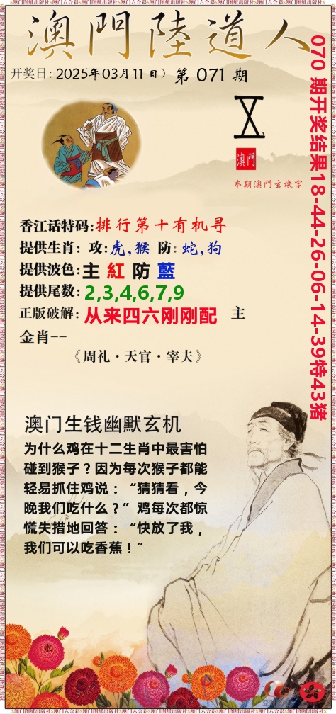 澳门陆道人 第71期