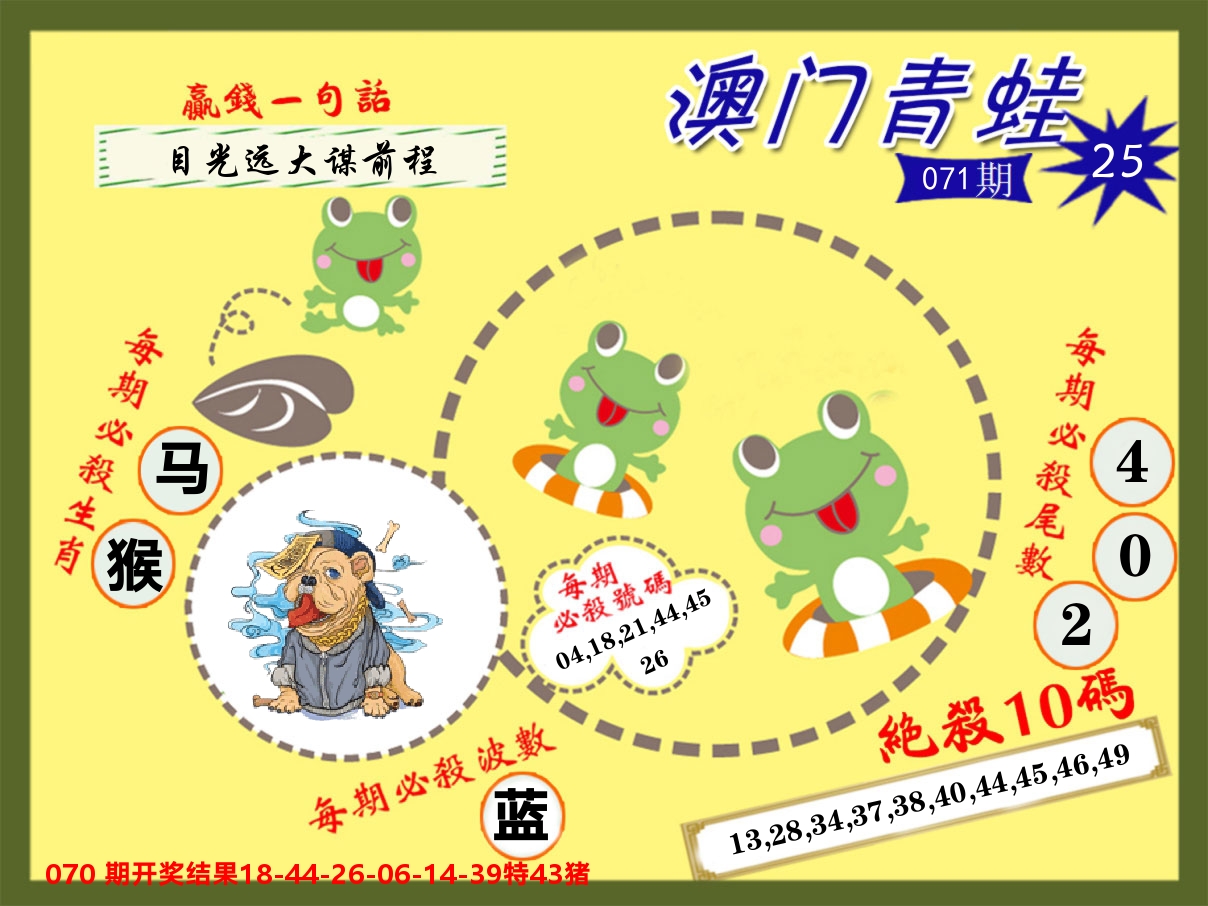 青蛙系列25 第71期