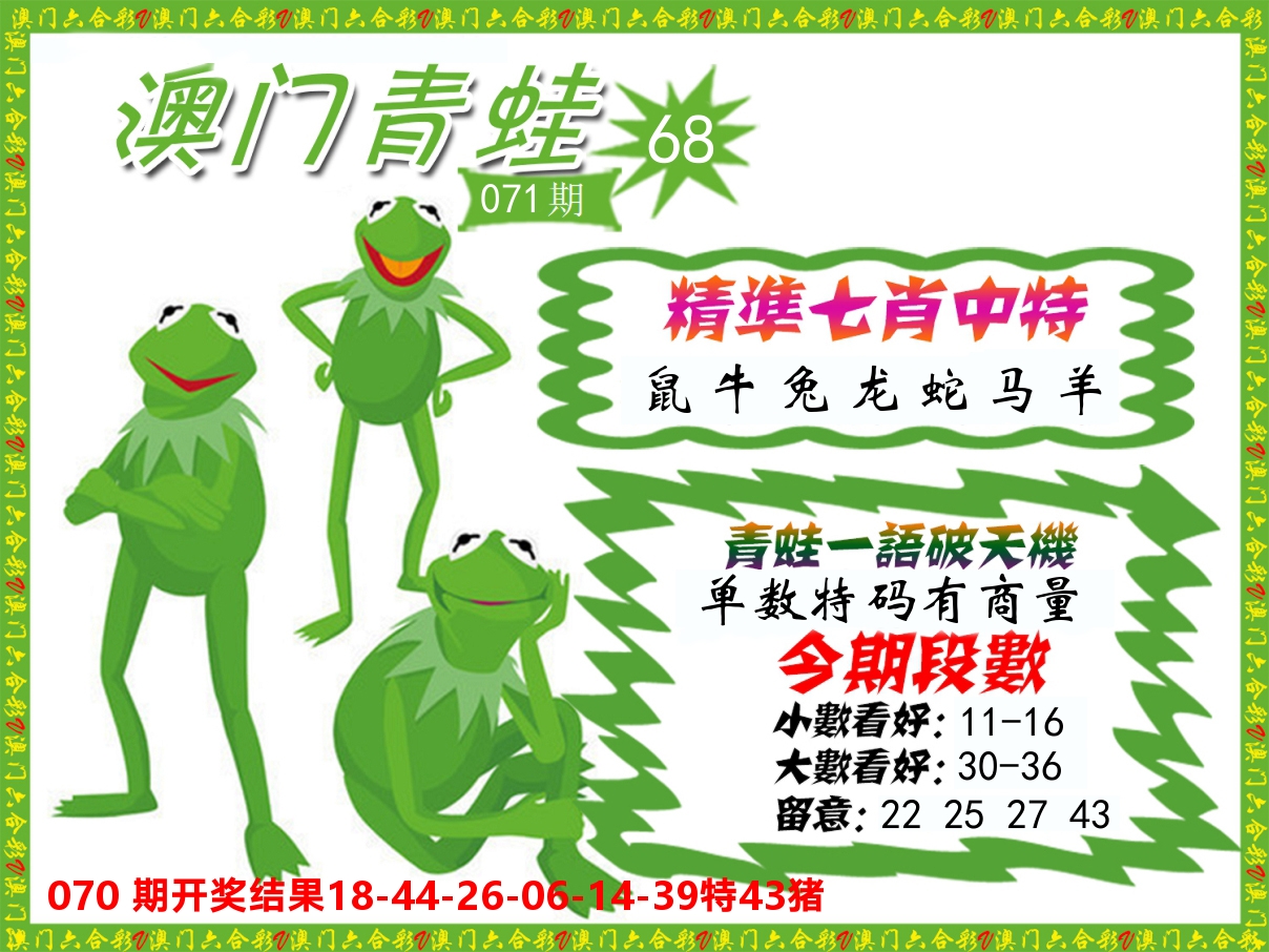 青蛙系列68 第71期