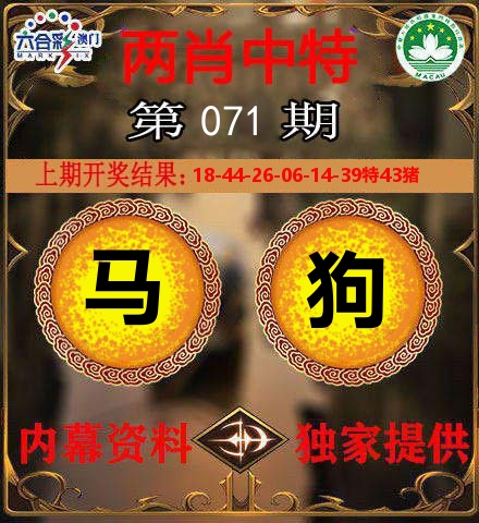 两肖中特 第71期